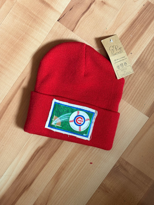 Cubs Baseball Patch Knit Hat