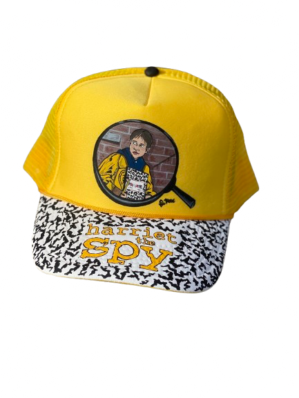 Harriet The Spy Hand Painted Trucker (yellow)