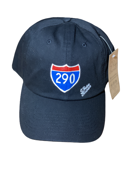 290 Expressway Hand Painted Strap Back Hat – S Rose Chicago