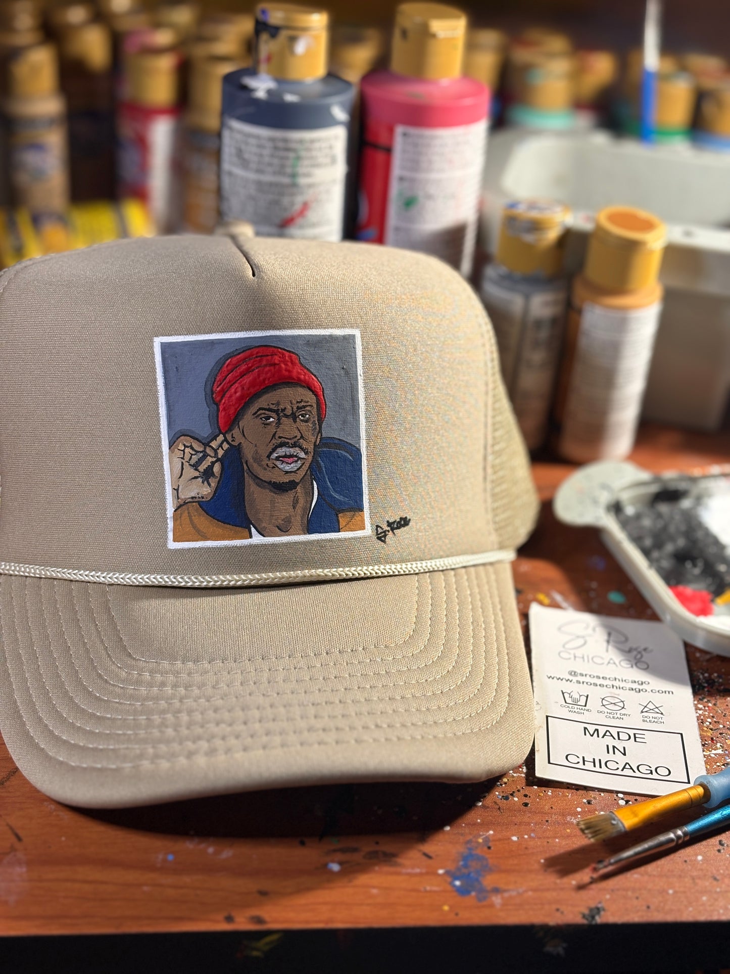 “Tyrone Biggums” Hand Painted Trucker