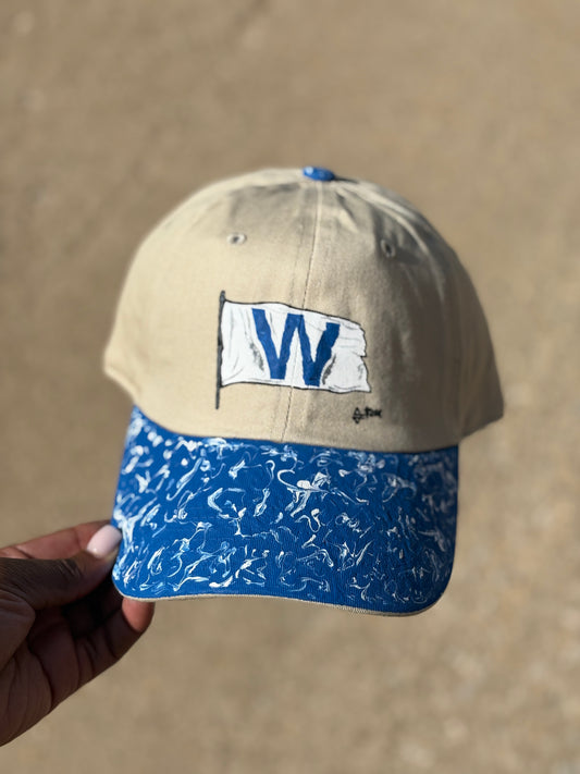 Fly The W Hand Painted Strap Back Adjustable Hat