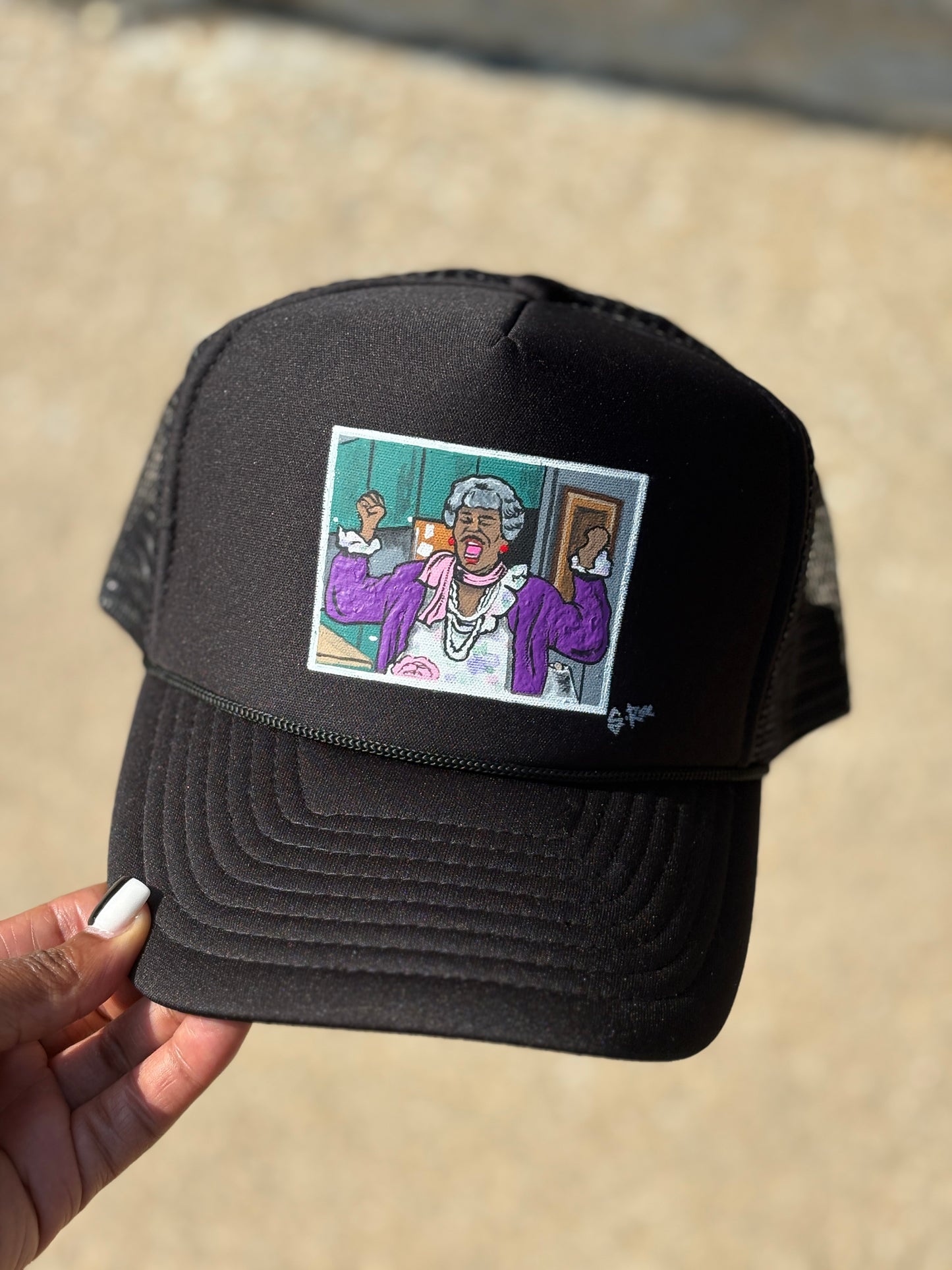 Mama Payne Hand Painted Trucker