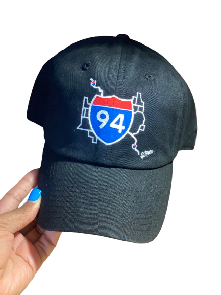 “94 Expressway” Hand Painted Strap back adjustable hat