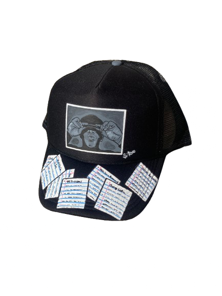 Black Album Hand Painted Trucker “The Notebook Collection”