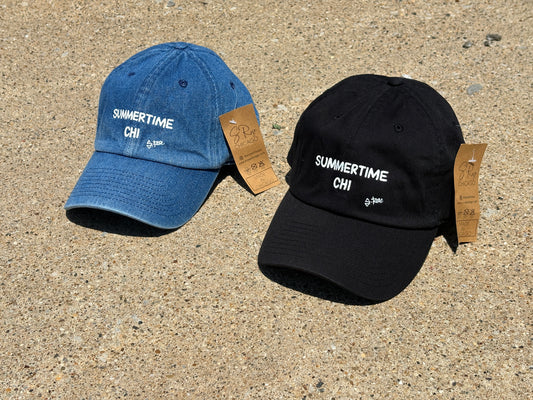 Summertime Chi Hand Painted Strap Back Adjustable Hat