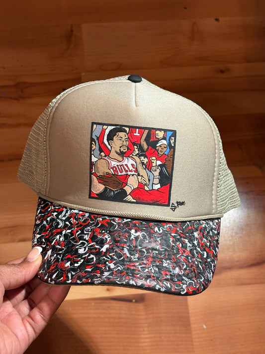 Buzzer Beater D.Rose Hand Painted Trucker
