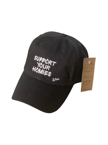 Support Your Homies Hand Painted Strap Back Hat